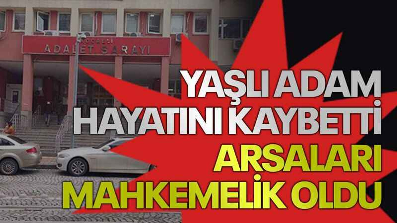Yaşlı adam hayatını kaybetti, arsaları mahkemelik oldu