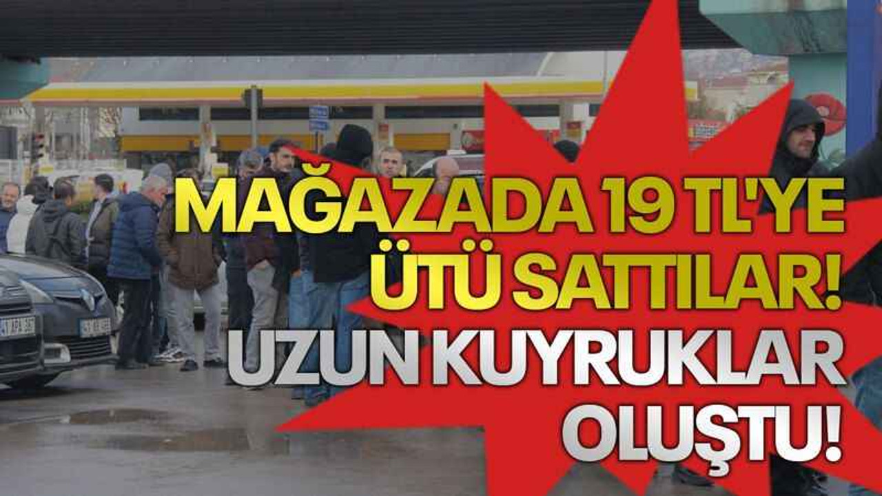 Mağazada 19 TL'ye ütü sattılar! Uzun kuyruklar oluştu!