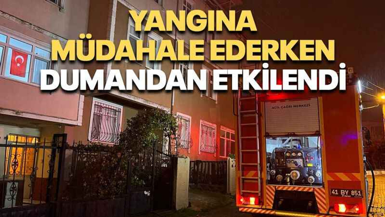 Yangına müdahale ederken dumandan etkilendi