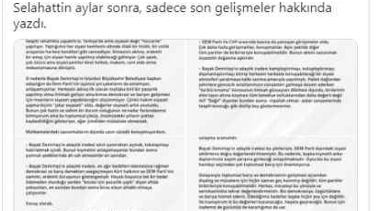 Demirtaş'tan DEM Parti-AKP yorumu!