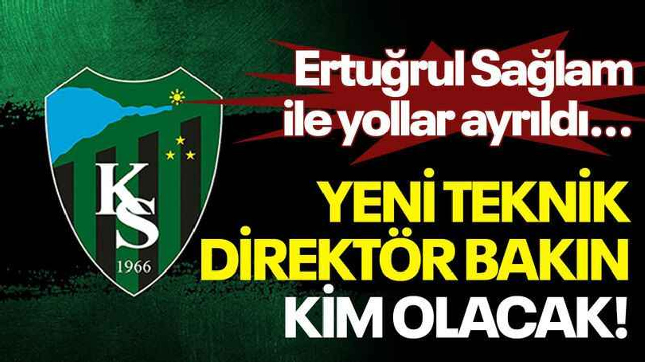 Ertuğrul Sağlam ile yollar ayrıldı...Yeni teknik direktör bakın kim olacak!