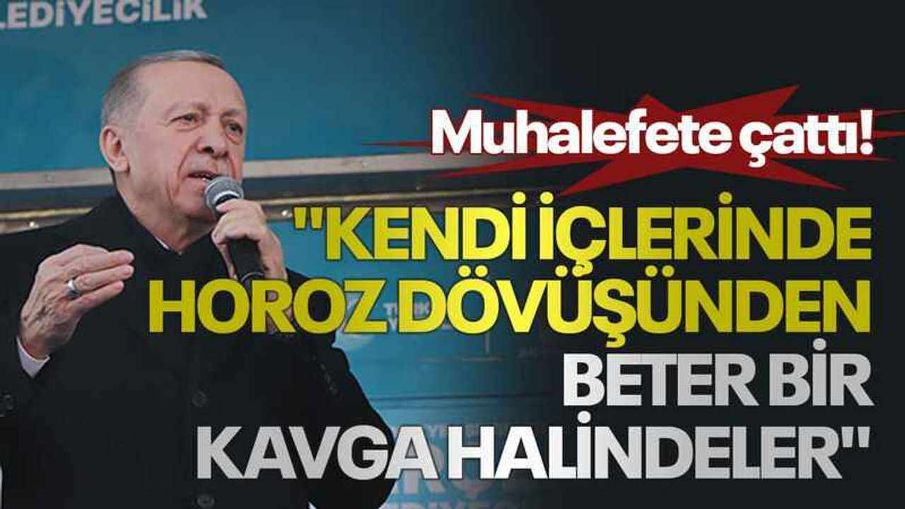 Muhalefete çattı! "Kendi içlerinde horoz dövüşünden beter bir kavga halindeler"