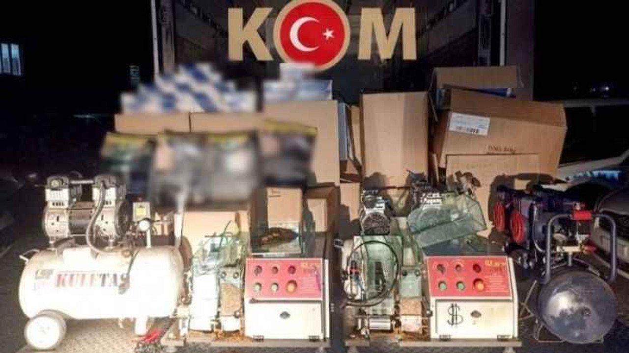Kocaeli’de 205 bin 250 adet dolu ve boş makaron ele geçirildi