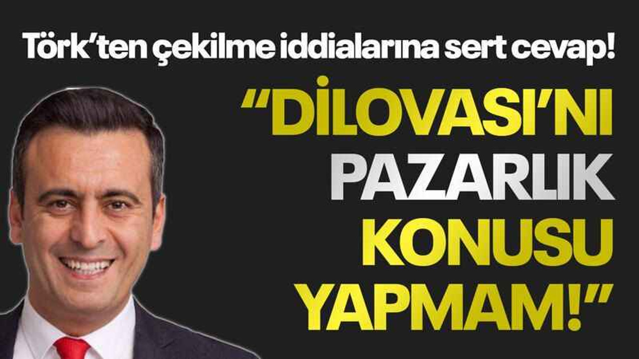 Törk’ten çekilme iddialarına sert cevap! “Dilovası’nı pazarlık konusu yapmam!”
