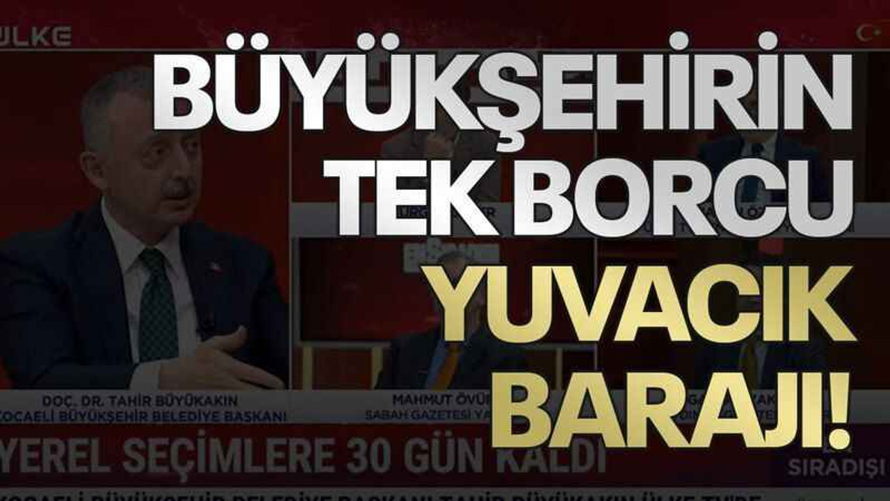 Büyükşehirin tek borcu Yuvacık Barajı!
