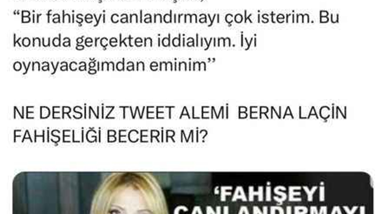Melih Gökçek'ten Berna Laçin'e küfürlü hakaret