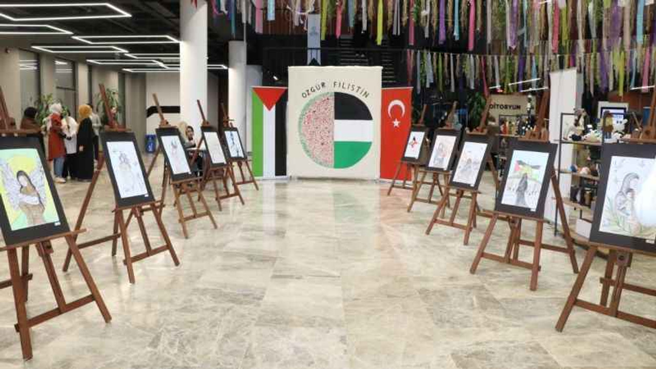 Annelerden “Filistinde kadın” resim sergisi