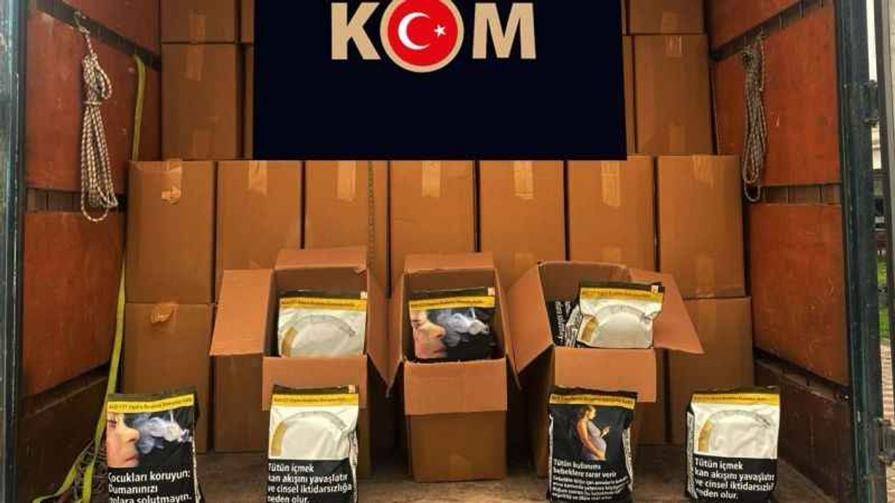 4 ton kaçak tütün ele geçirildi!
