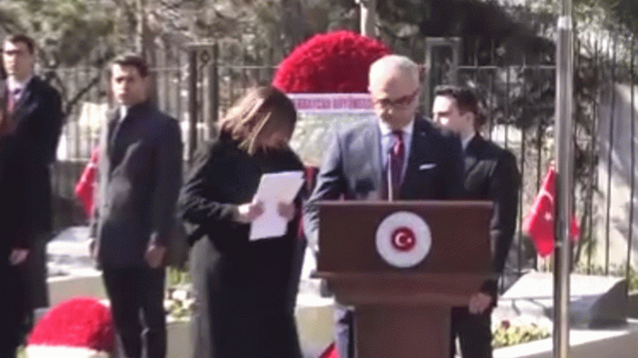 Dışişleri Şehitliği’nde diplomatlar için anma töreni düzenlendi