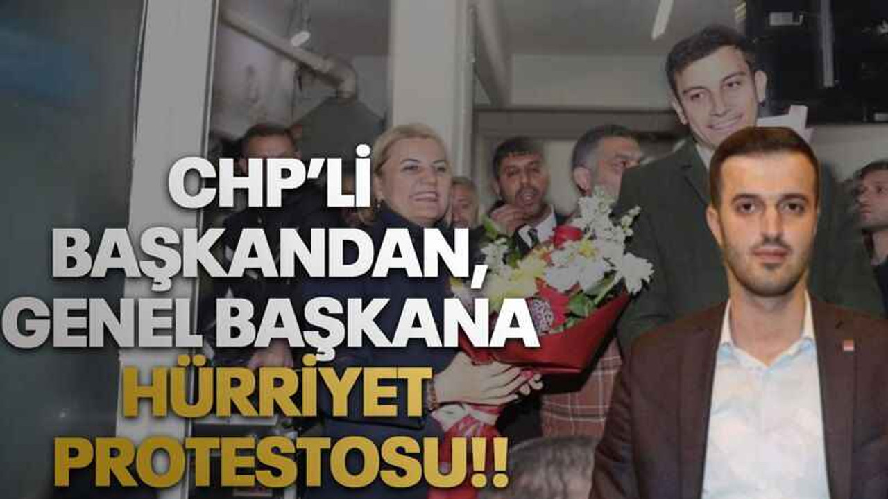 CHP’li başkandan, genel başkana Hürriyet protestosu!