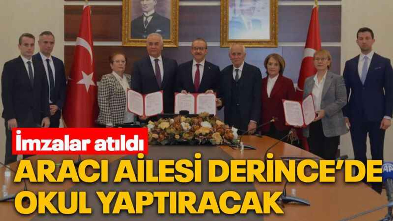 Aracı ailesi Derince’de okul yaptıracak