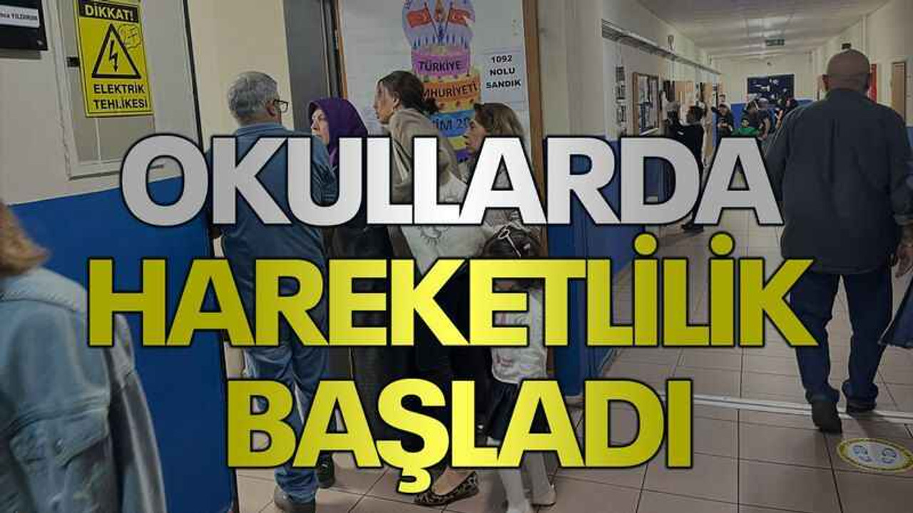 Okullarda hareketlilik başladı