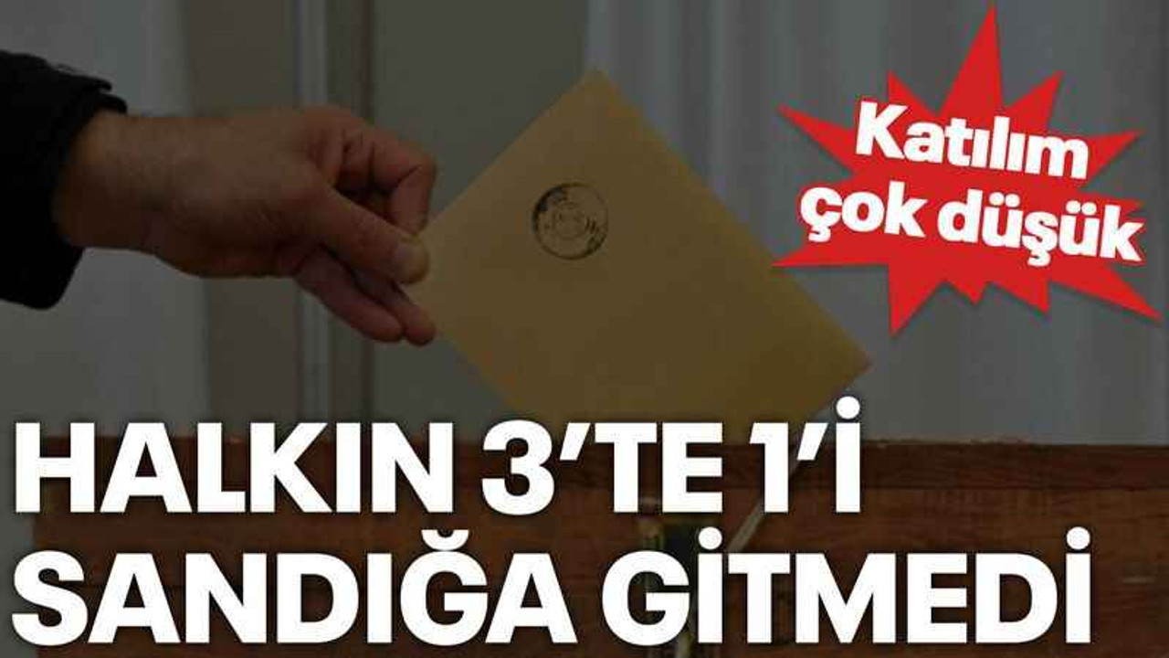 Halkın 3’te 1’i sandığa gitmedi