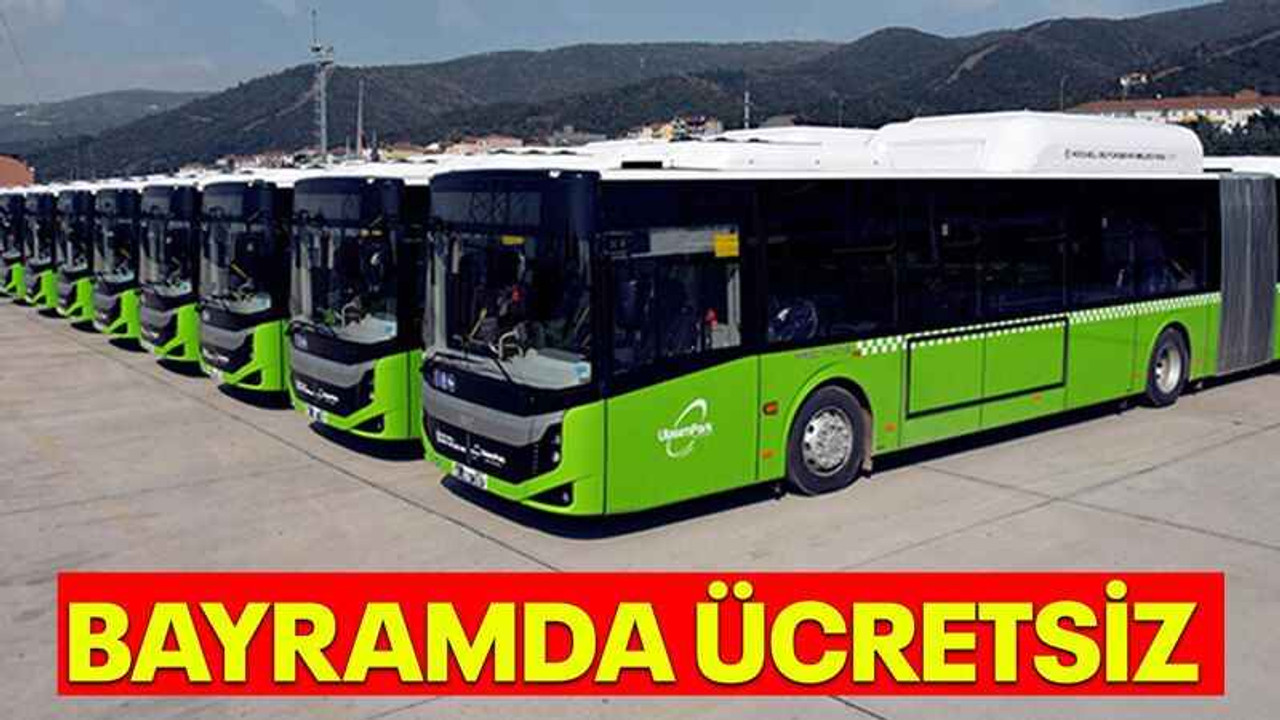 Kocaeli’de bayramda toplu taşımalar ücretsiz