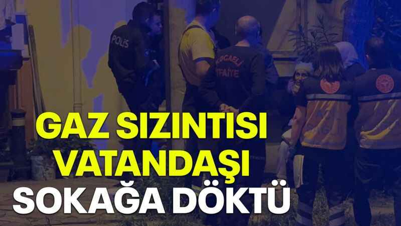 Gaz sızıntısı vatandaşı sokağa döktü