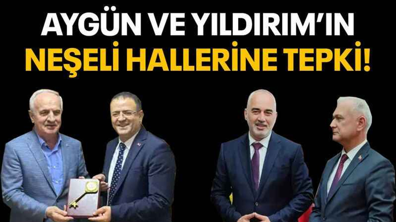 Aygün ve Yıldırım’ın neşeli hallerine tepki!