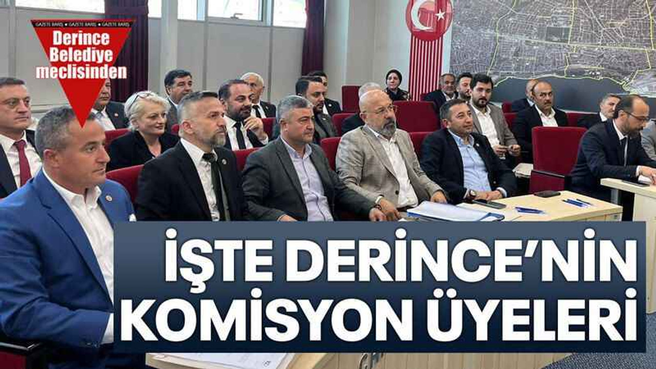 İşte Derince’nin komisyon üyeleri
