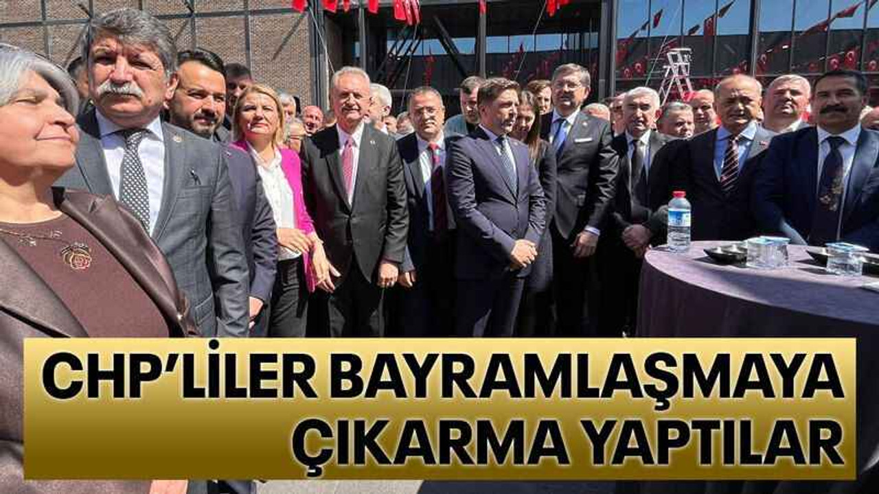 CHP’liler bayramlaşmaya çıkarma yaptılar