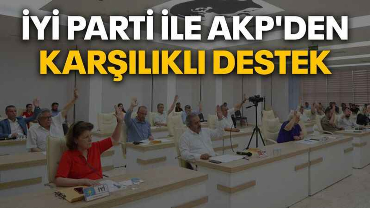 İYİ Parti ile AKP'den karşılıklı destek