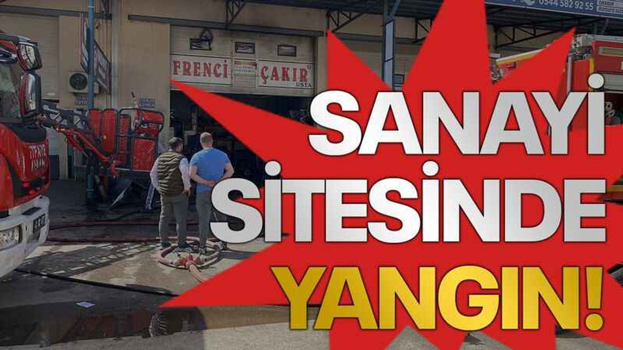 Sanayi sitesinde yangın!