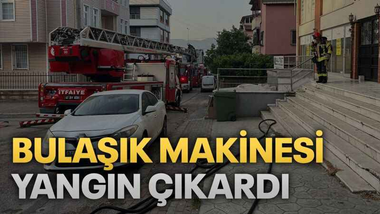 Bulaşık makinesi yangın çıkardı