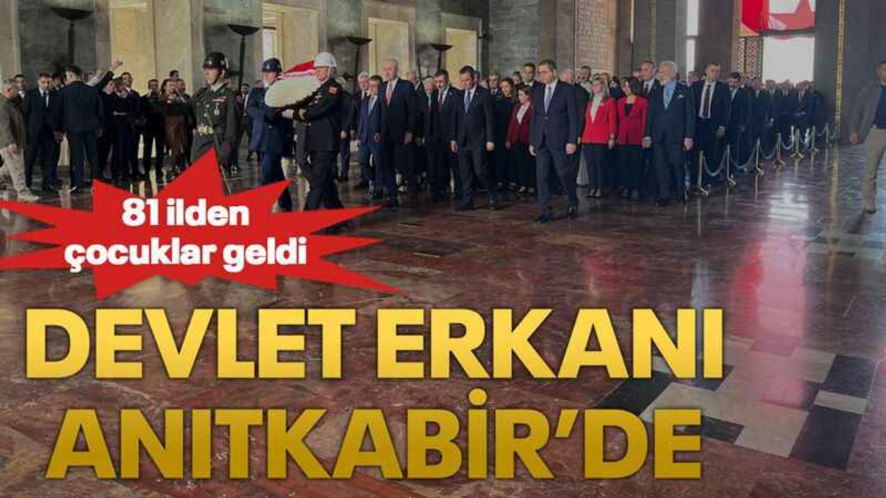 Devlet erkanı Anıtkabir’de