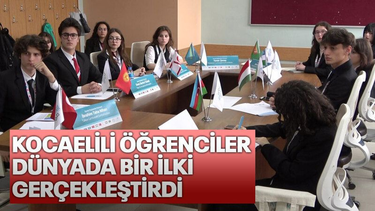 Kocaelili öğrenciler dünyada bir ilki gerçekleştirdi