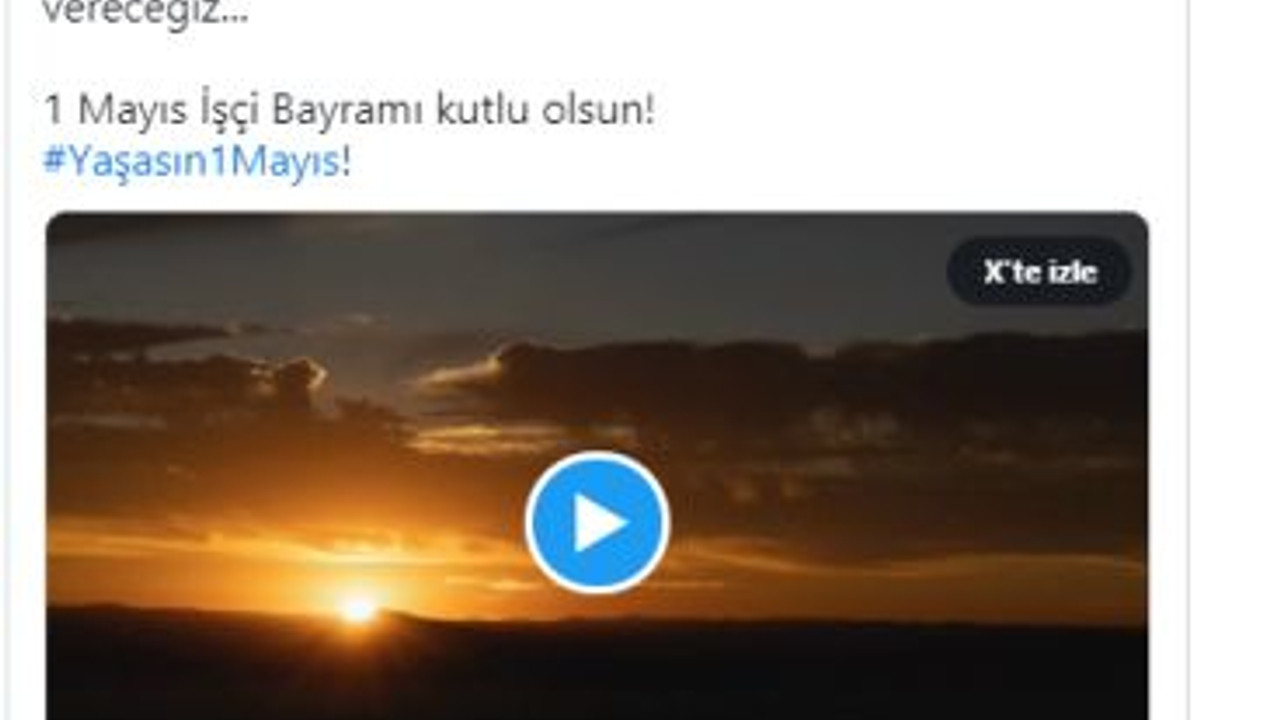 Özgür Özel'den '1 Mayıs' mesajı