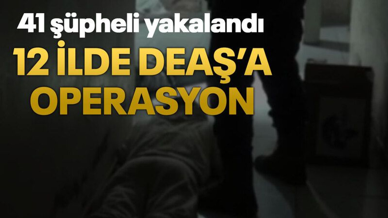 12 ilde DEAŞ’a operasyon: 41 şüpheli yakalandı