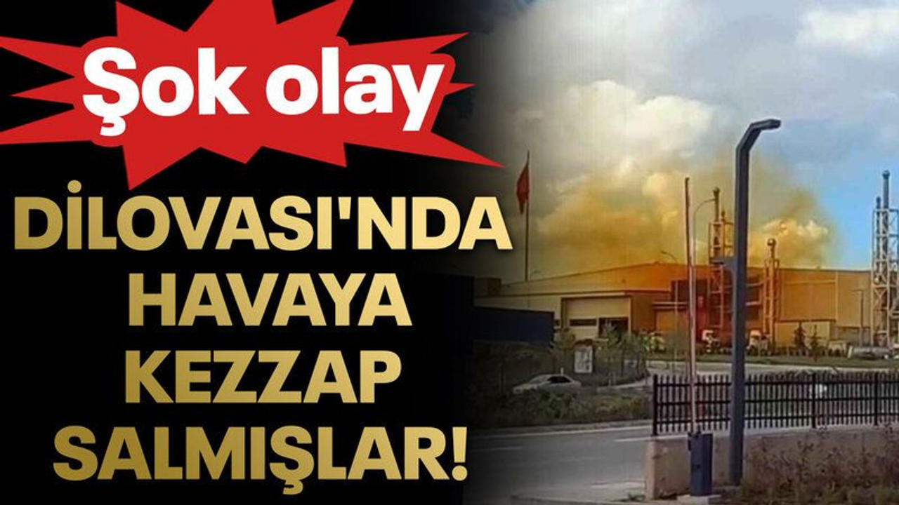 Şok olay:Dilovası'nda havaya kezzap salmışlar!