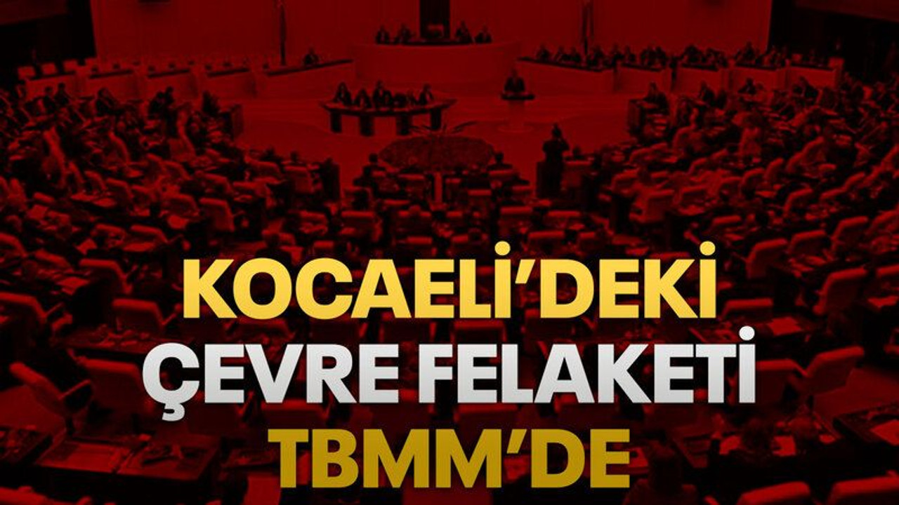 Kocaeli’deki çevre felaketi TBMM’de