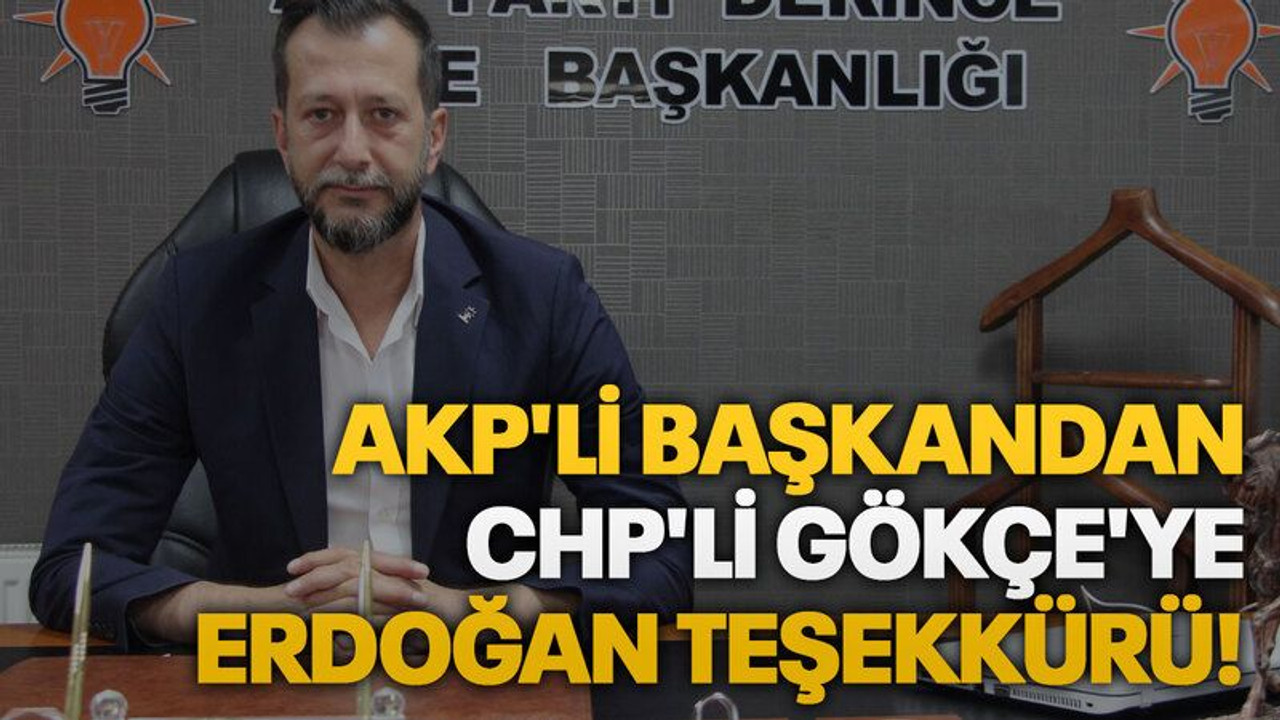 AKP’li Merdan’dan CHP’li Gökçe’ye Erdoğan teşekkürü!