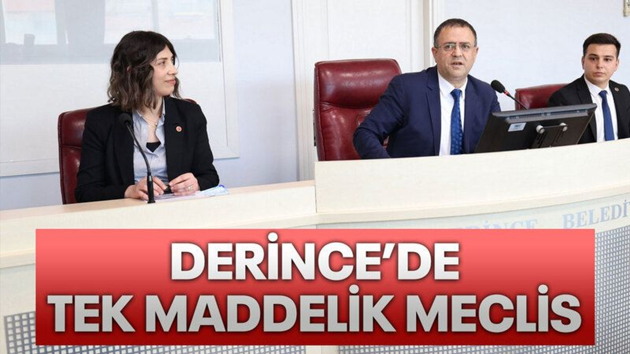 Derince’de tek maddelik meclis