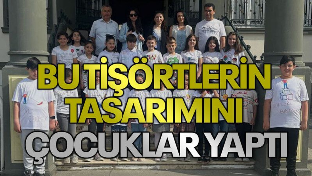Bu tişörtlerin tasarımını çocuklar yaptı