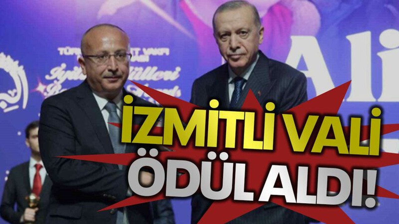 İzmitli vali ödül aldı!