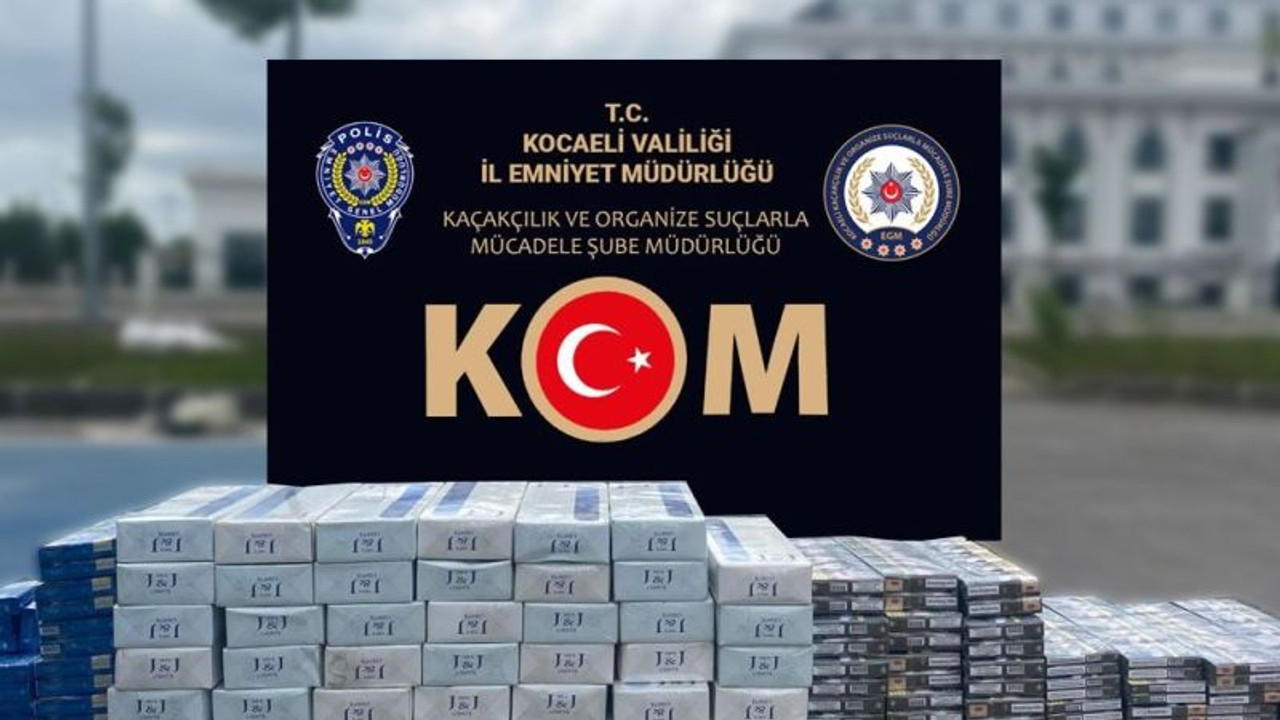 TEM Otoyolu'nda durdurulan araçta gümrük kaçağı sigara ele geçirildi
