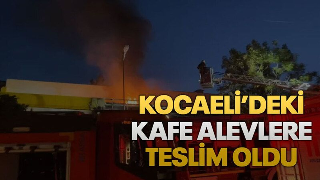 Kocaeli’deki kafe alevlere teslim oldu