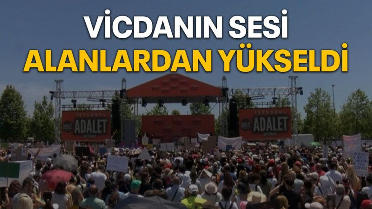 Vicdanın sesi alanlardan yükseldi