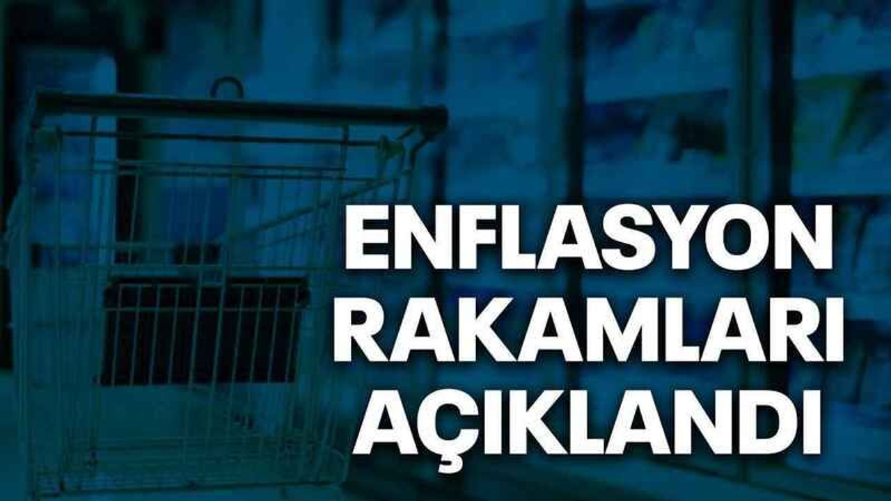 Enflasyon rakamları açıklandı