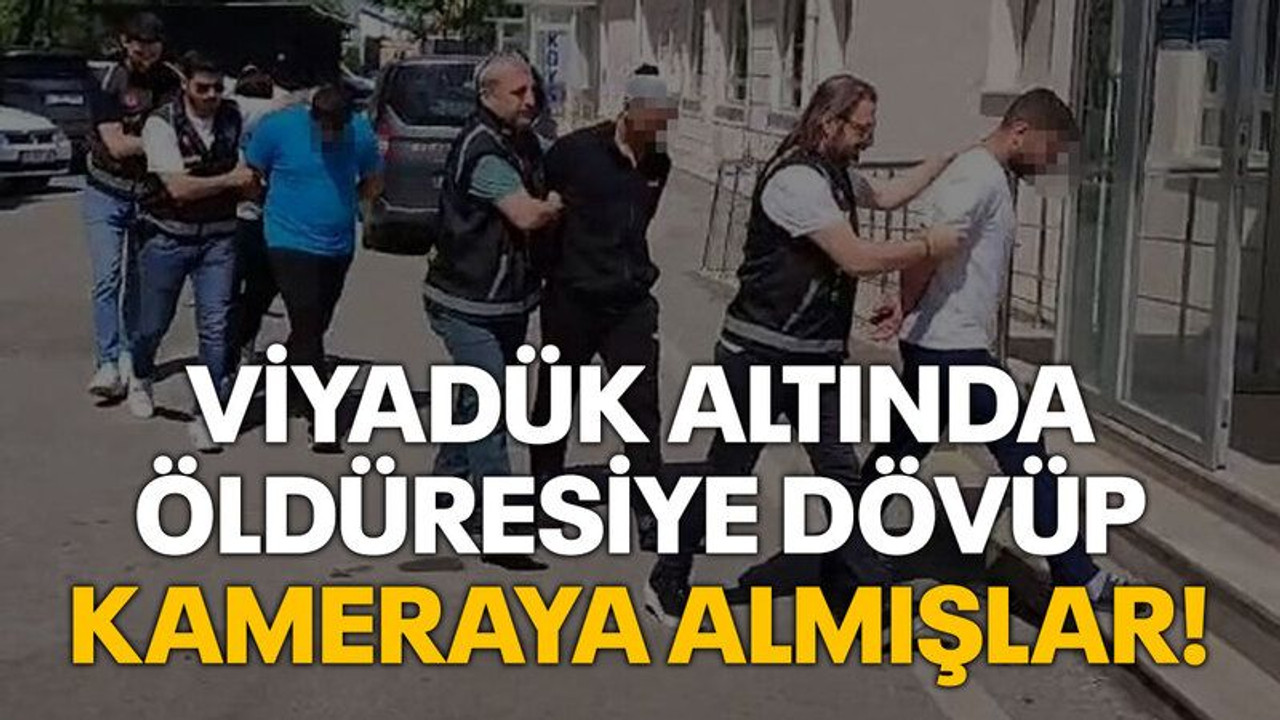 Viyadük altında öldüresiye dövüp kameraya almışlar!