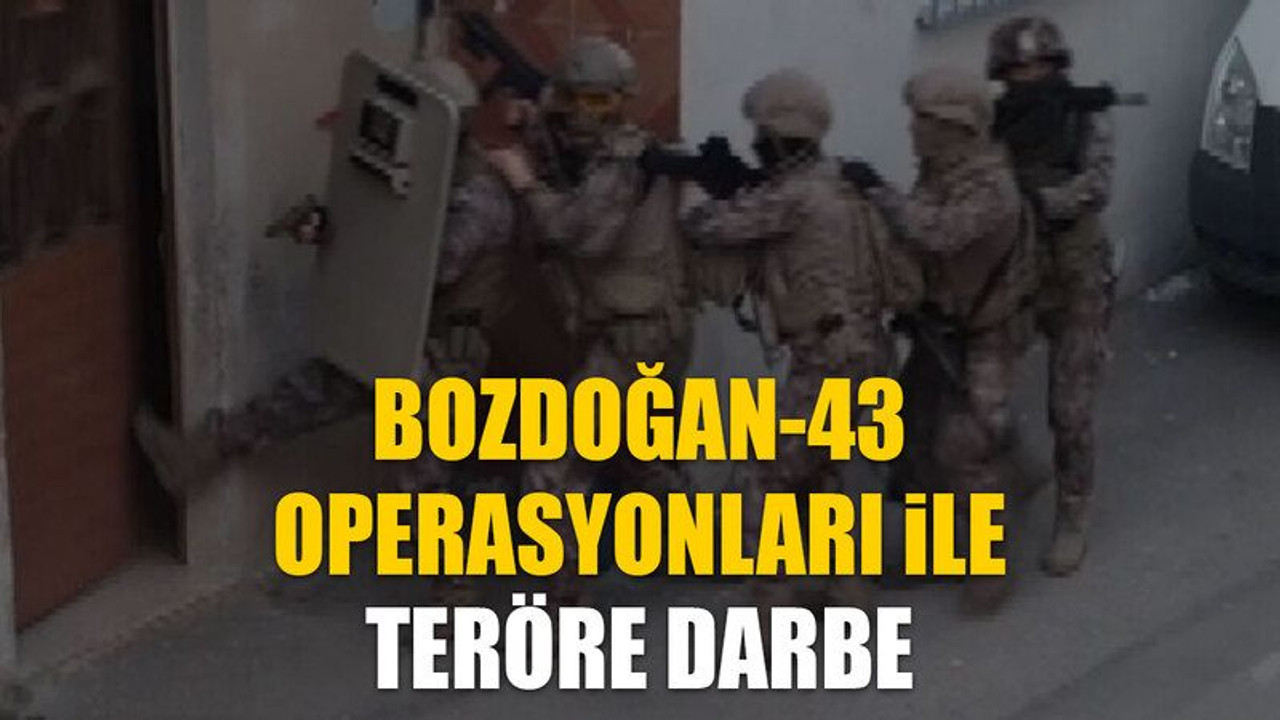 Bozdoğan-43 operasyonları ile teröre darbe
