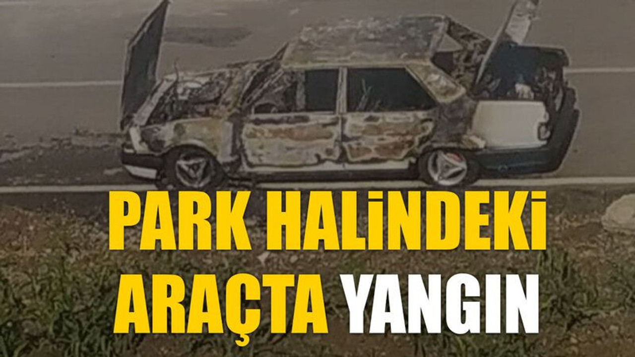 Kocaeli'de park halindeki araçta yangın