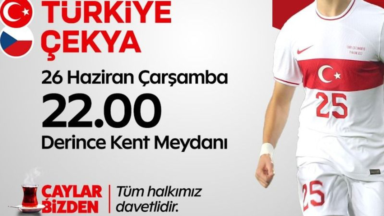 Derince Kent Meydanı’nda o gün milli heyecan yaşanacak