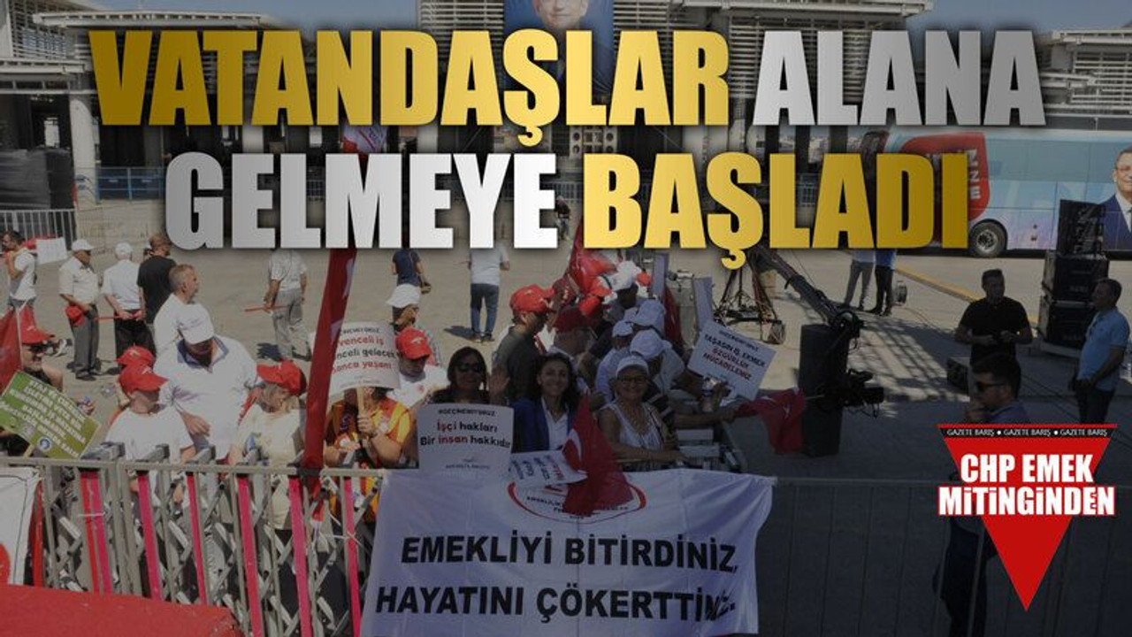 Vatandaşlar alana gelmeye başladı