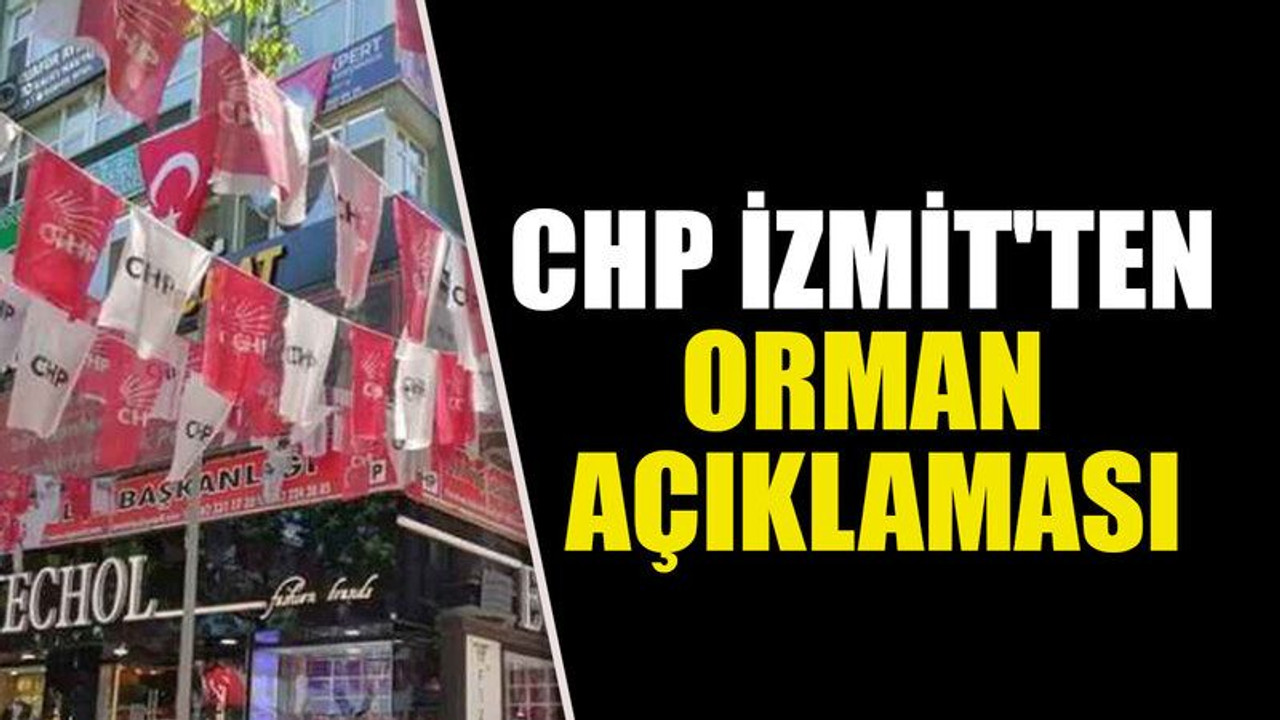 CHP İzmit'ten orman açıklaması