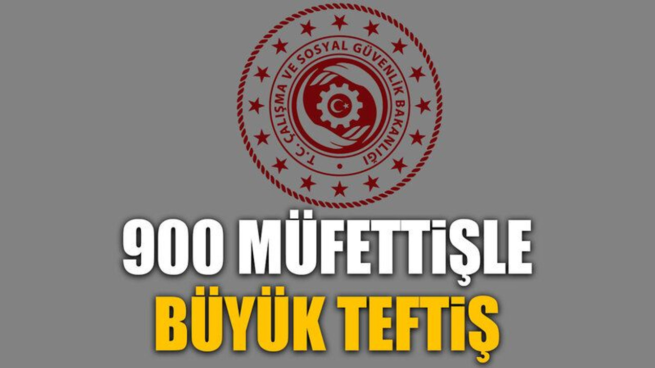 900 müfettişle büyük teftiş