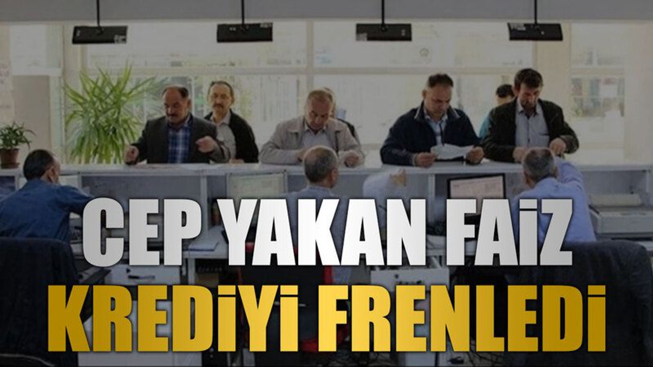 Cep yakan faiz krediyi frenledi