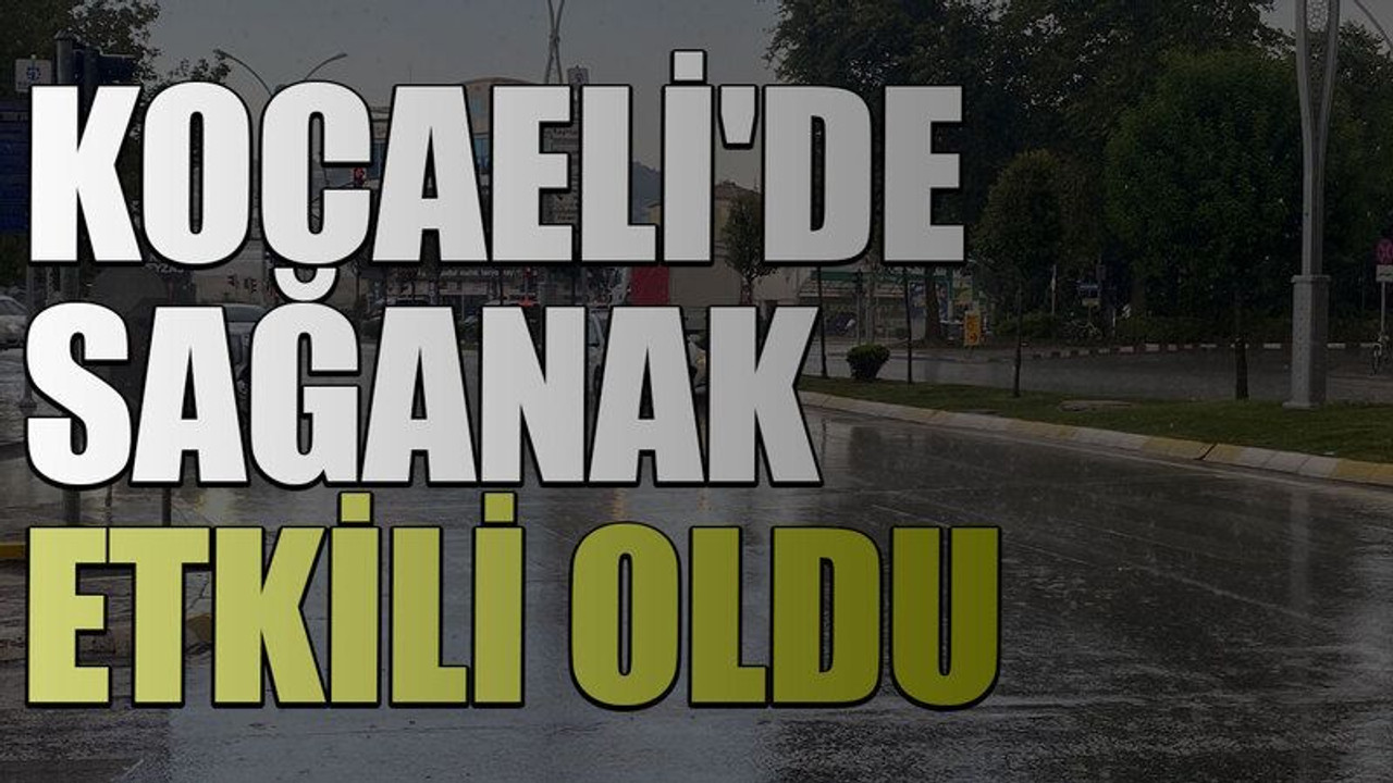 Kocaeli'de sağanak etkili oldu
