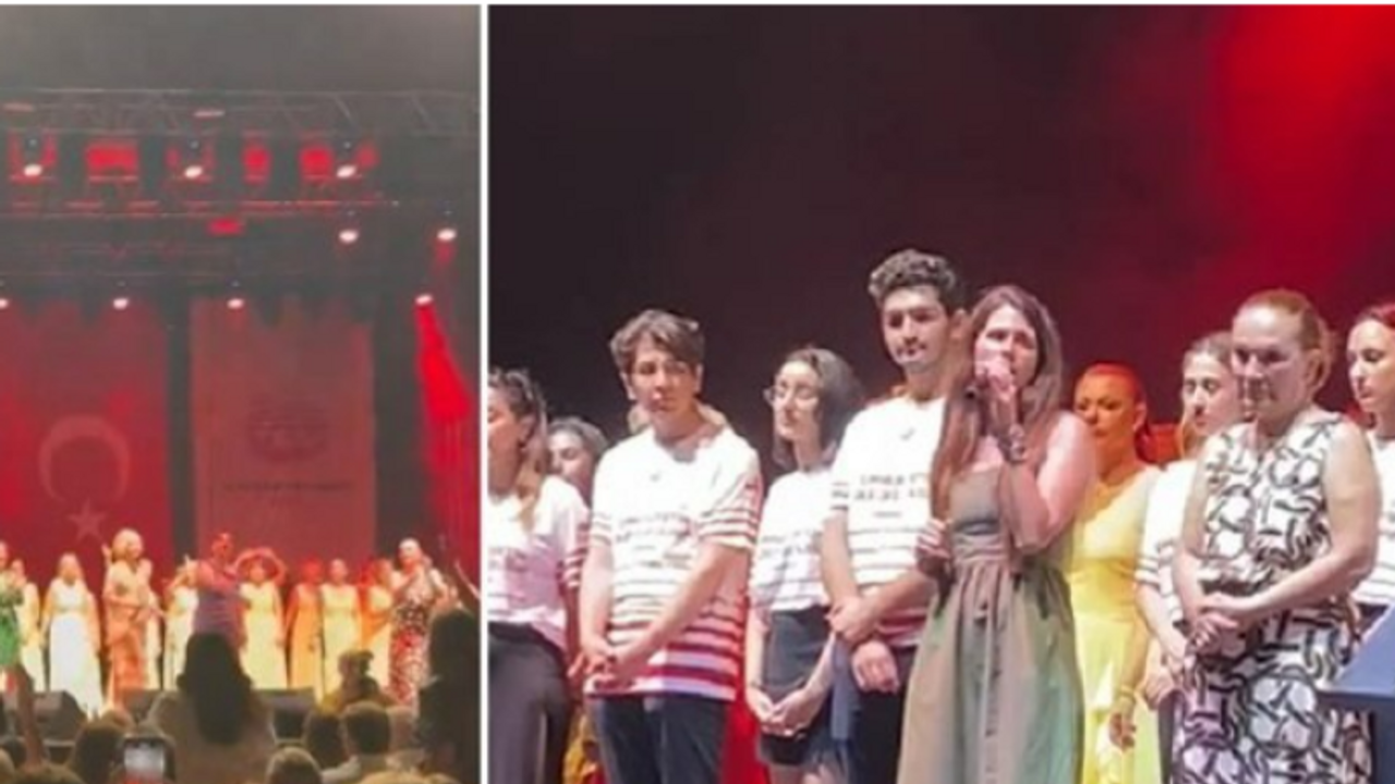İzmir'de Yunan ‘şarkıcı’ Despina Vandi Türk bayrağından rahatsız oldu, sahneye çıkmadı