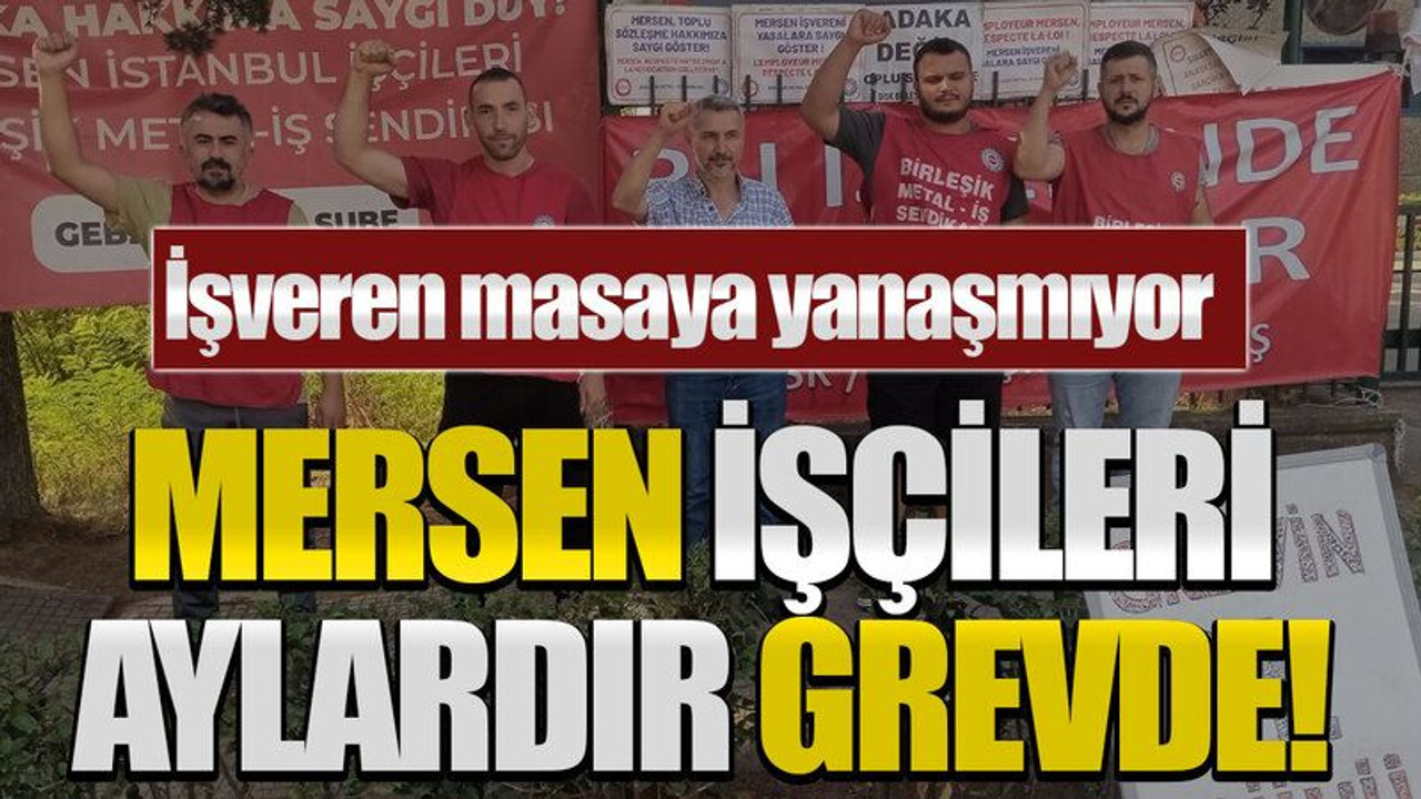 İşveren masaya yanaşmıyor: Mersen işçileri aylardır grevde!